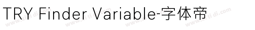 TRY Finder Variable字体转换